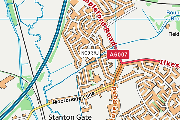 NG9 3RJ map - OS VectorMap District (Ordnance Survey) NG9 3RJ map - OS VectorMap District (Ordnance Survey)