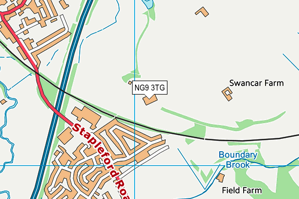 NG9 3TG map - OS VectorMap District (Ordnance Survey) NG9 3TG map - OS VectorMap District (Ordnance Survey)