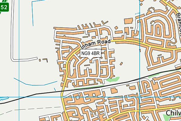 NG9 4BR map - OS VectorMap District (Ordnance Survey) NG9 4BR map - OS VectorMap District (Ordnance Survey)