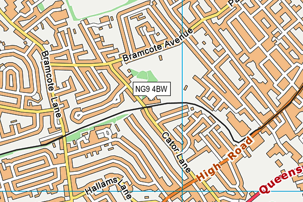 NG9 4BW map - OS VectorMap District (Ordnance Survey) NG9 4BW map - OS VectorMap District (Ordnance Survey)