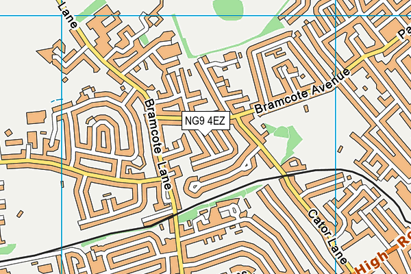 NG9 4EZ map - OS VectorMap District (Ordnance Survey) NG9 4EZ map - OS VectorMap District (Ordnance Survey)