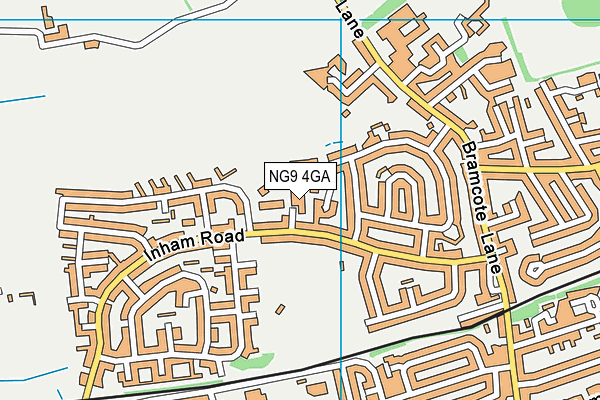 NG9 4GA map - OS VectorMap District (Ordnance Survey) NG9 4GA map - OS VectorMap District (Ordnance Survey)