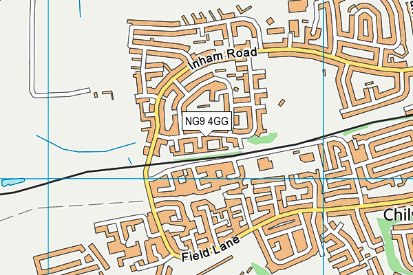 NG9 4GG map - OS VectorMap District (Ordnance Survey) NG9 4GG map - OS VectorMap District (Ordnance Survey)