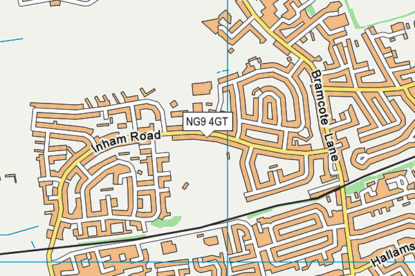 NG9 4GT map - OS VectorMap District (Ordnance Survey) NG9 4GT map - OS VectorMap District (Ordnance Survey)