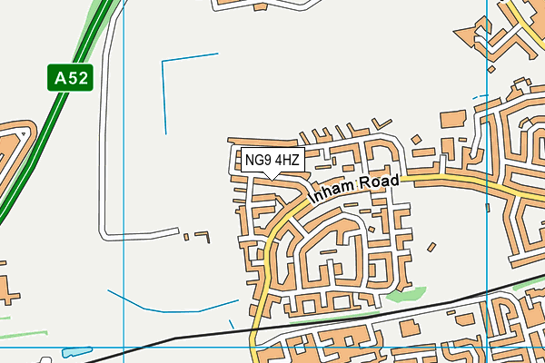 NG9 4HZ map - OS VectorMap District (Ordnance Survey) NG9 4HZ map - OS VectorMap District (Ordnance Survey)