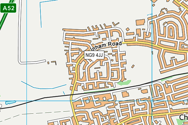 NG9 4JJ map - OS VectorMap District (Ordnance Survey) NG9 4JJ map - OS VectorMap District (Ordnance Survey)