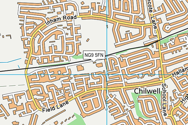 NG9 5FN map - OS VectorMap District (Ordnance Survey) NG9 5FN map - OS VectorMap District (Ordnance Survey)