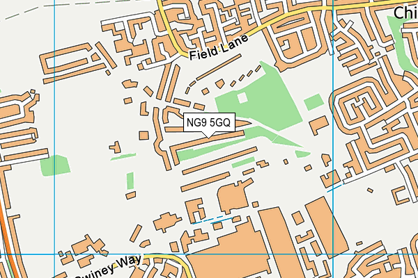 NG9 5GQ map - OS VectorMap District (Ordnance Survey) NG9 5GQ map - OS VectorMap District (Ordnance Survey)