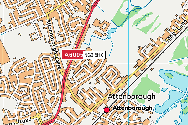 NG9 5HX map - OS VectorMap District (Ordnance Survey) NG9 5HX map - OS VectorMap District (Ordnance Survey)