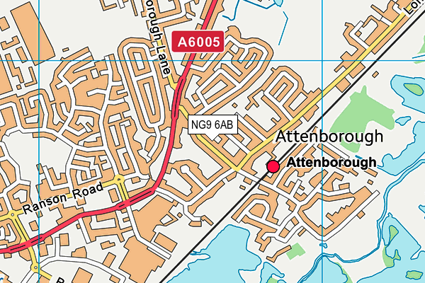 NG9 6AB map - OS VectorMap District (Ordnance Survey) NG9 6AB map - OS VectorMap District (Ordnance Survey)