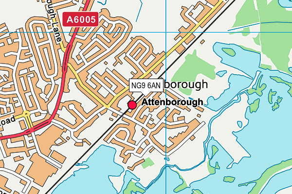 NG9 6AN map - OS VectorMap District (Ordnance Survey) NG9 6AN map - OS VectorMap District (Ordnance Survey)