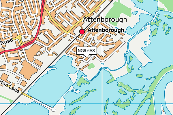 NG9 6AS map - OS VectorMap District (Ordnance Survey) NG9 6AS map - OS VectorMap District (Ordnance Survey)