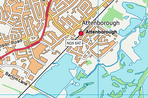 NG9 6AT map - OS VectorMap District (Ordnance Survey) NG9 6AT map - OS VectorMap District (Ordnance Survey)