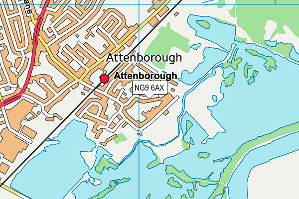 NG9 6AX map - OS VectorMap District (Ordnance Survey) NG9 6AX map - OS VectorMap District (Ordnance Survey)