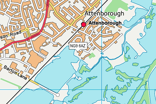 NG9 6AZ map - OS VectorMap District (Ordnance Survey) NG9 6AZ map - OS VectorMap District (Ordnance Survey)