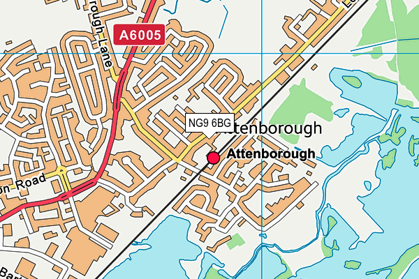 NG9 6BG map - OS VectorMap District (Ordnance Survey) NG9 6BG map - OS VectorMap District (Ordnance Survey)