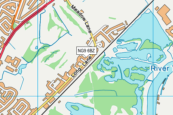 NG9 6BZ map - OS VectorMap District (Ordnance Survey) NG9 6BZ map - OS VectorMap District (Ordnance Survey)