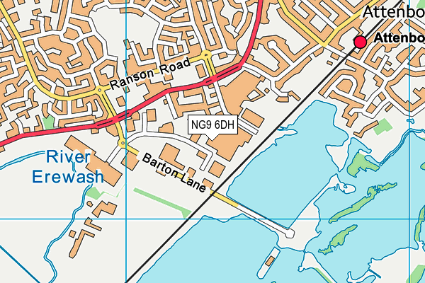 NG9 6DH map - OS VectorMap District (Ordnance Survey) NG9 6DH map - OS VectorMap District (Ordnance Survey)