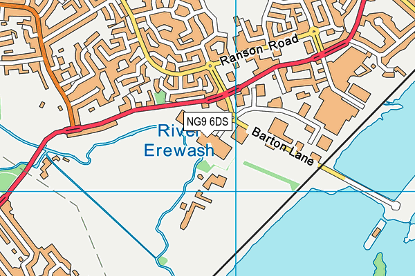 NG9 6DS map - OS VectorMap District (Ordnance Survey) NG9 6DS map - OS VectorMap District (Ordnance Survey)