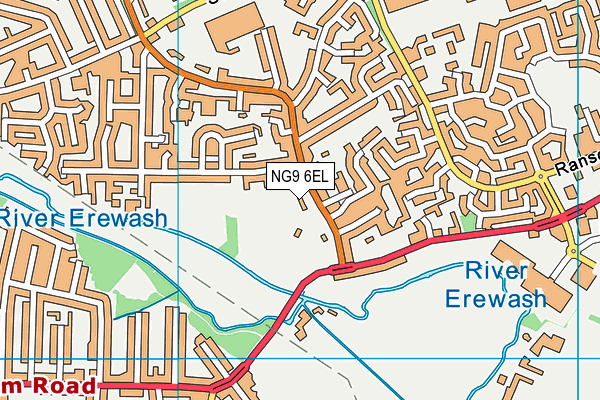 NG9 6EL map - OS VectorMap District (Ordnance Survey) NG9 6EL map - OS VectorMap District (Ordnance Survey)