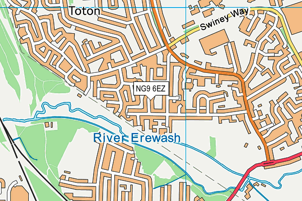 NG9 6EZ map - OS VectorMap District (Ordnance Survey) NG9 6EZ map - OS VectorMap District (Ordnance Survey)