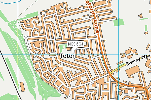 NG9 6GJ map - OS VectorMap District (Ordnance Survey) NG9 6GJ map - OS VectorMap District (Ordnance Survey)