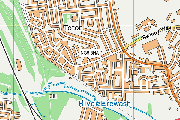 NG9 6HA map - OS VectorMap District (Ordnance Survey) NG9 6HA map - OS VectorMap District (Ordnance Survey)