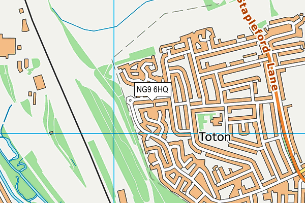 NG9 6HQ map - OS VectorMap District (Ordnance Survey) NG9 6HQ map - OS VectorMap District (Ordnance Survey)