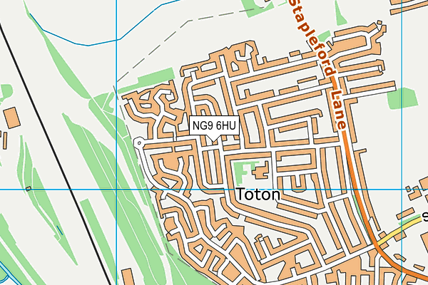 NG9 6HU map - OS VectorMap District (Ordnance Survey) NG9 6HU map - OS VectorMap District (Ordnance Survey)