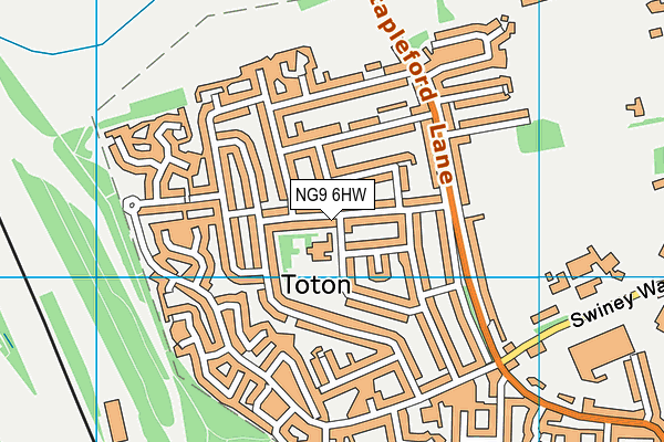 NG9 6HW map - OS VectorMap District (Ordnance Survey) NG9 6HW map - OS VectorMap District (Ordnance Survey)