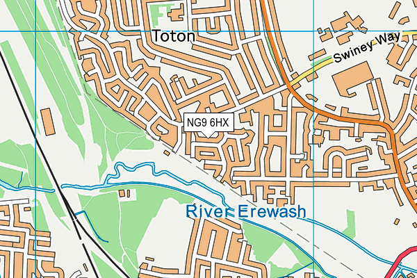 NG9 6HX map - OS VectorMap District (Ordnance Survey) NG9 6HX map - OS VectorMap District (Ordnance Survey)