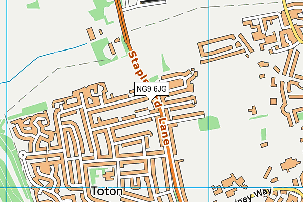 NG9 6JG map - OS VectorMap District (Ordnance Survey) NG9 6JG map - OS VectorMap District (Ordnance Survey)