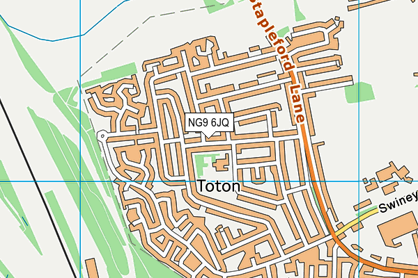 NG9 6JQ map - OS VectorMap District (Ordnance Survey) NG9 6JQ map - OS VectorMap District (Ordnance Survey)