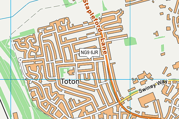 NG9 6JR map - OS VectorMap District (Ordnance Survey) NG9 6JR map - OS VectorMap District (Ordnance Survey)