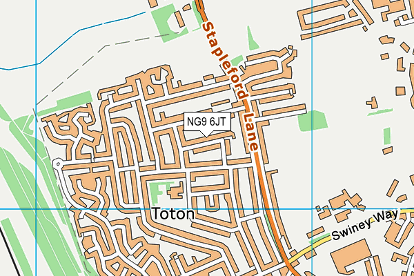 NG9 6JT map - OS VectorMap District (Ordnance Survey) NG9 6JT map - OS VectorMap District (Ordnance Survey)