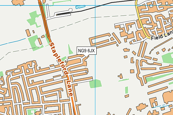 NG9 6JX map - OS VectorMap District (Ordnance Survey) NG9 6JX map - OS VectorMap District (Ordnance Survey)