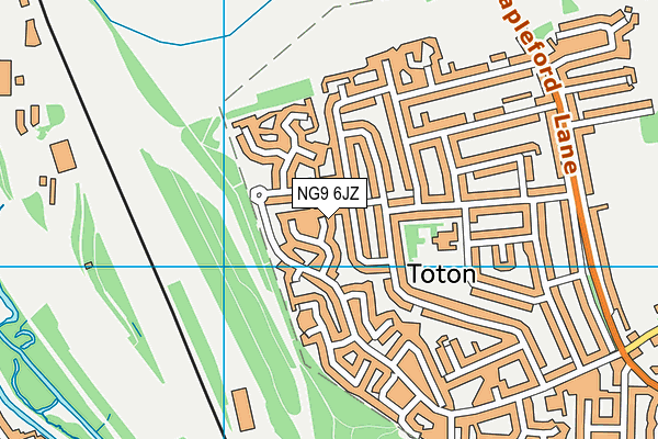 NG9 6JZ map - OS VectorMap District (Ordnance Survey) NG9 6JZ map - OS VectorMap District (Ordnance Survey)