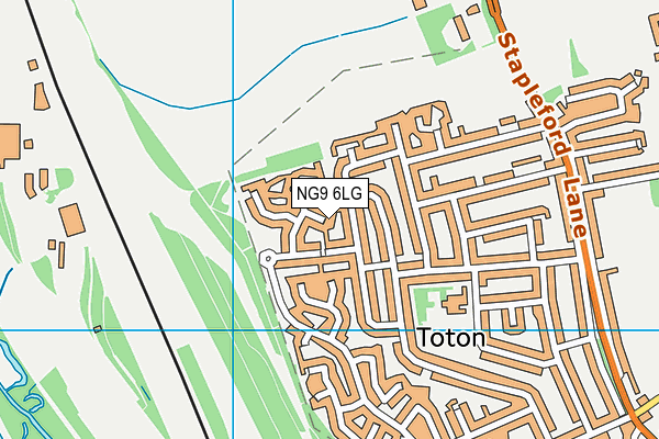 NG9 6LG map - OS VectorMap District (Ordnance Survey) NG9 6LG map - OS VectorMap District (Ordnance Survey)
