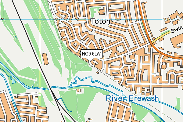 NG9 6LW map - OS VectorMap District (Ordnance Survey) NG9 6LW map - OS VectorMap District (Ordnance Survey)