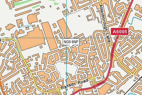 NG9 6NP map - OS VectorMap District (Ordnance Survey) NG9 6NP map - OS VectorMap District (Ordnance Survey)