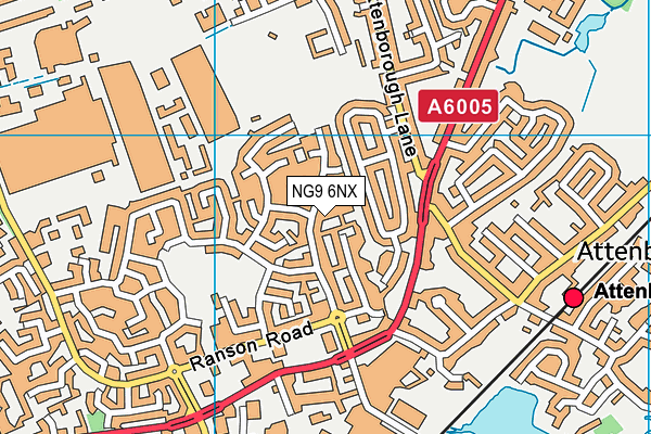 NG9 6NX map - OS VectorMap District (Ordnance Survey) NG9 6NX map - OS VectorMap District (Ordnance Survey)