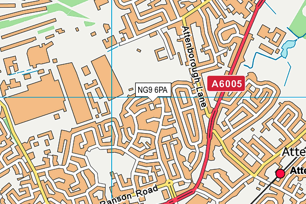NG9 6PA map - OS VectorMap District (Ordnance Survey) NG9 6PA map - OS VectorMap District (Ordnance Survey)