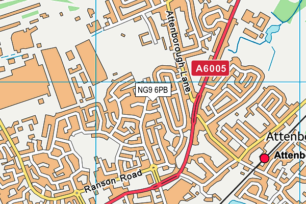 NG9 6PB map - OS VectorMap District (Ordnance Survey) NG9 6PB map - OS VectorMap District (Ordnance Survey)