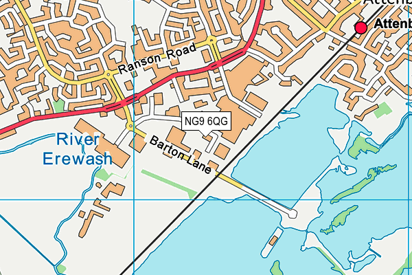 NG9 6QG map - OS VectorMap District (Ordnance Survey) NG9 6QG map - OS VectorMap District (Ordnance Survey)