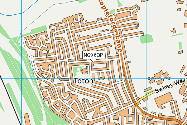 NG9 6QP map - OS VectorMap District (Ordnance Survey) NG9 6QP map - OS VectorMap District (Ordnance Survey)