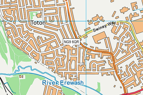 NG9 6QR map - OS VectorMap District (Ordnance Survey) NG9 6QR map - OS VectorMap District (Ordnance Survey)