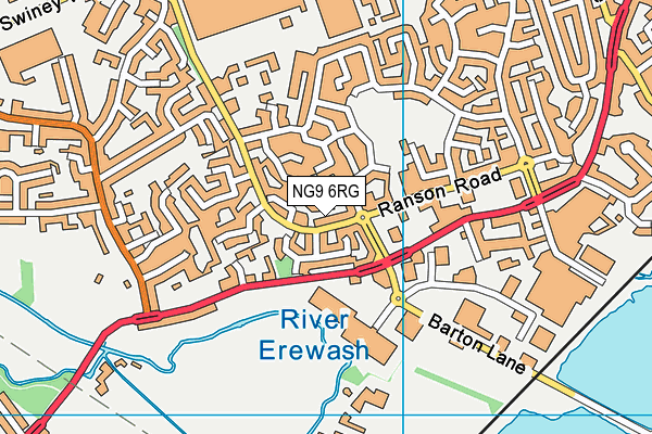NG9 6RG map - OS VectorMap District (Ordnance Survey) NG9 6RG map - OS VectorMap District (Ordnance Survey)