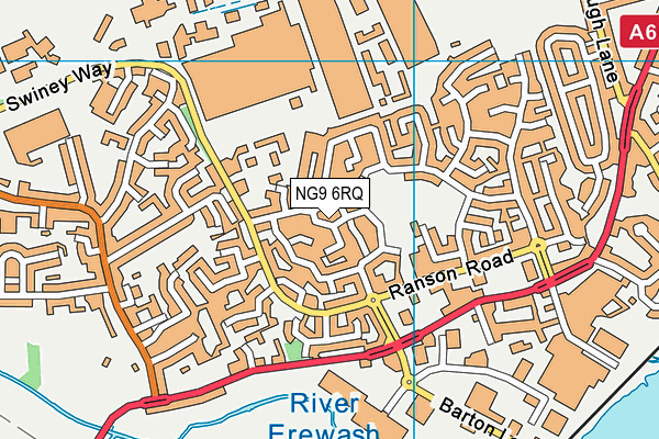 NG9 6RQ map - OS VectorMap District (Ordnance Survey) NG9 6RQ map - OS VectorMap District (Ordnance Survey)