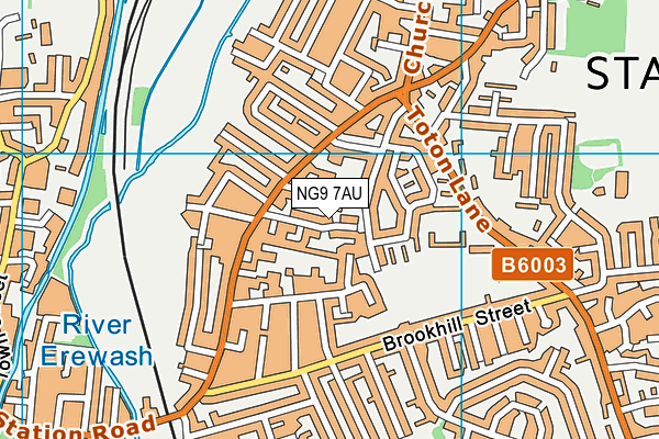 NG9 7AU map - OS VectorMap District (Ordnance Survey) NG9 7AU map - OS VectorMap District (Ordnance Survey)