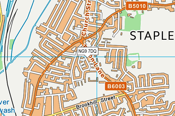 NG9 7DQ map - OS VectorMap District (Ordnance Survey) NG9 7DQ map - OS VectorMap District (Ordnance Survey)